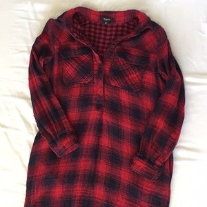 Madewell plaid tunic
